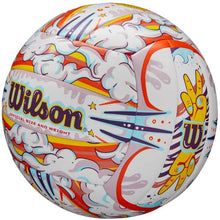 Load image into Gallery viewer, Wilson Graffiti Peace White/Orange Volleyball WS
