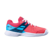 Load image into Gallery viewer, Babolat Pulsion All Court Junior &amp; Ladies Pink Sky Blue Tennis &amp; Padel Shoes
