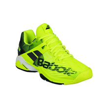 Load image into Gallery viewer, Babolat Propulse Fury Clay Men Neon Yellow Black Tennis Shoes
