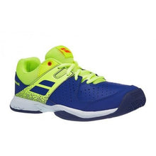 Load image into Gallery viewer, Babolat Pulsion Clay Junior Blue Neon Aero Tennis Shoes
