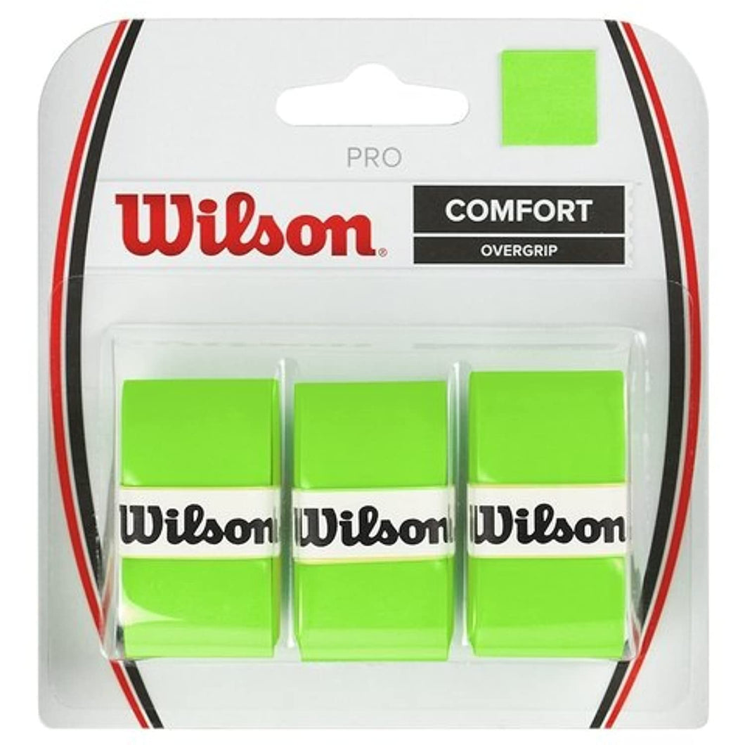 Wilson Green Overgrips PACK 3X for Padel & Tennis Rackets WS