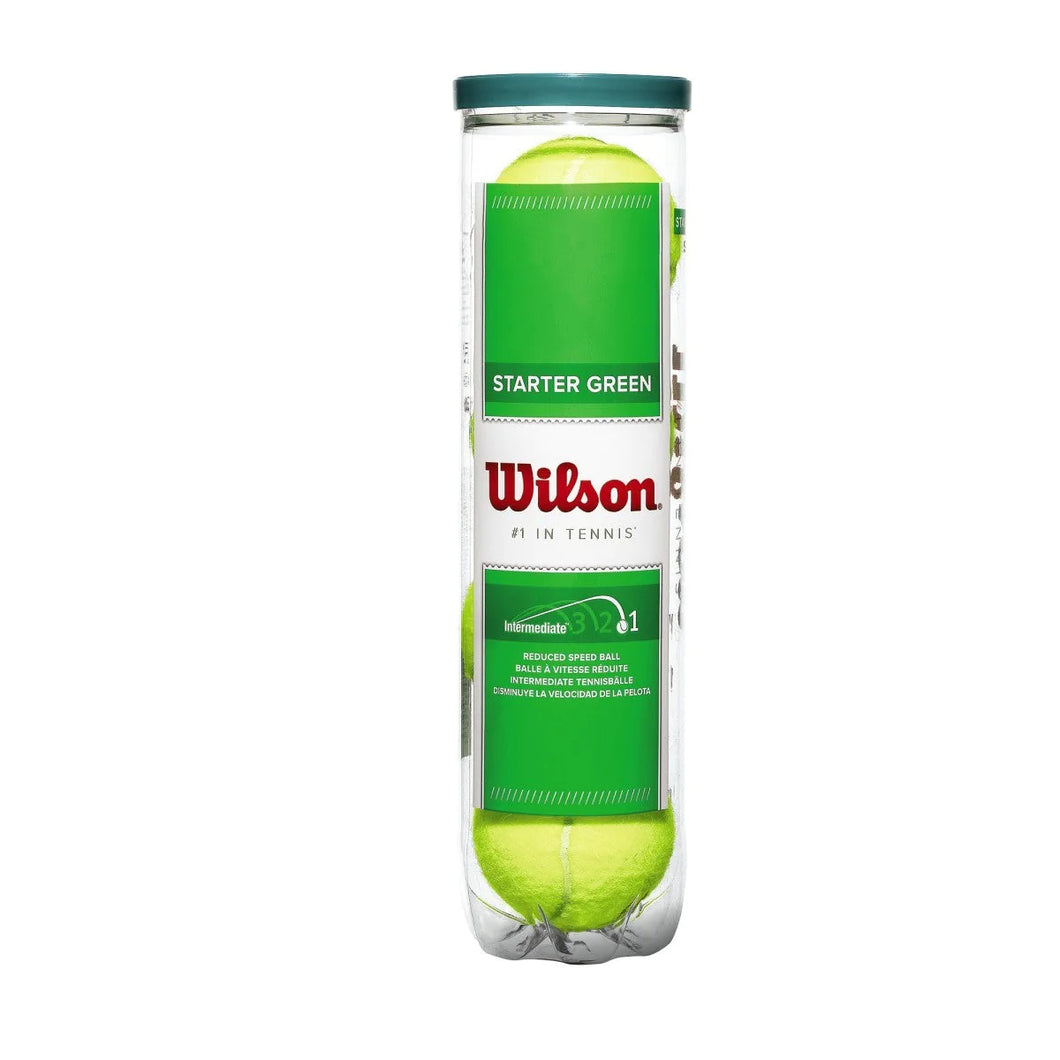 Wilson Starter JUNUOR & BEGINNER Green Tennis balls bottle WS