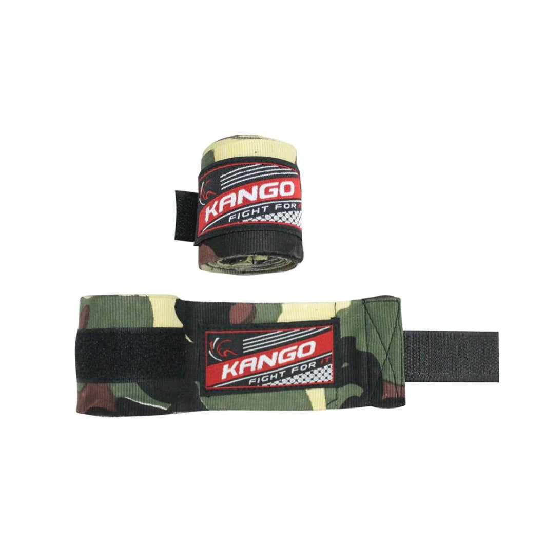 Kango Martial Arts Unisex Adult Green Camo PATTERN Boxing MMA Bandage WS
