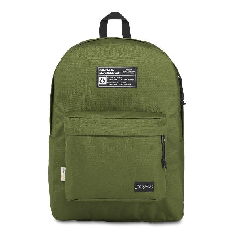Jansport Recycled Superbreak New Olive Casual Sports Backpack WS
