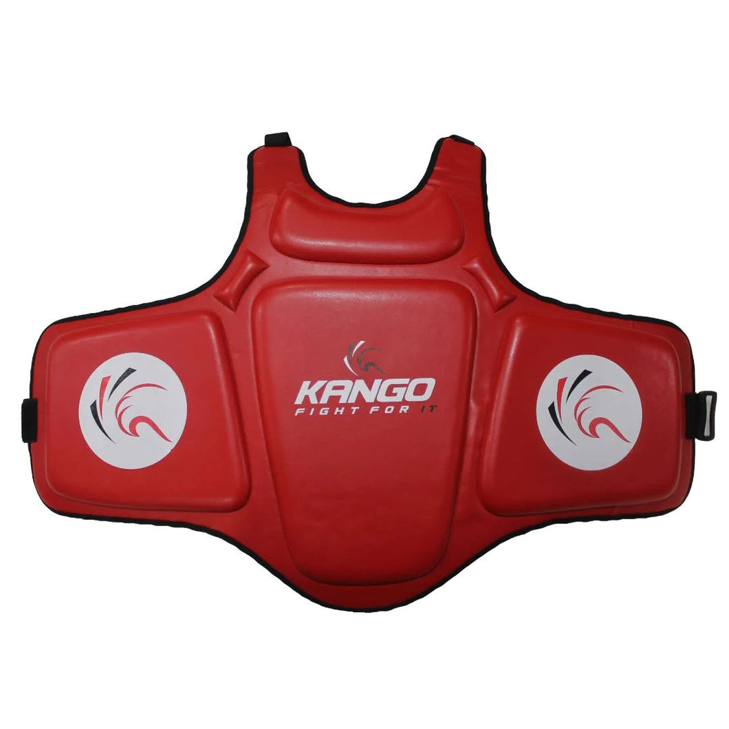 Kango Martial Arts Unisex Adult Red Chest Guard WS