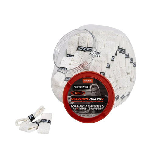 NOX Perforated White Padel Racket Overgrips X1