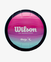 Load image into Gallery viewer, Wilson AVP Oasis Blue/Purple Volleyball Size 5 WS
