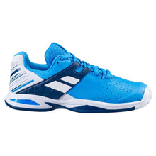 Load image into Gallery viewer, Babolat Propulse All Court Junior White Blue Aster Tennis Shoes
