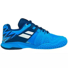 Load image into Gallery viewer, Babolat Propulse All Court Junior White Blue Marine Tennis &amp; Padel Shoes
