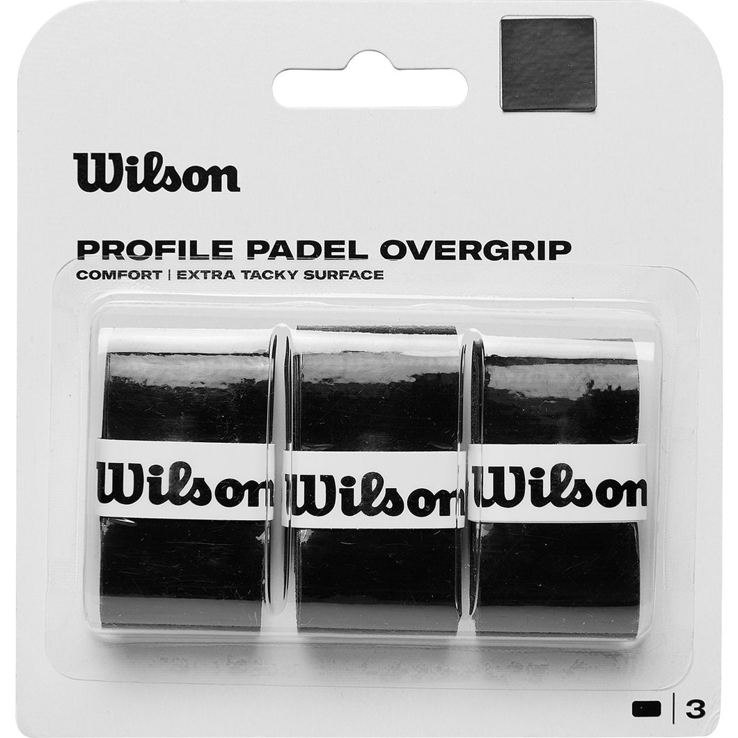Wilson Profile Padel Overgrip 3X for Padel & Tennis Rackets WS