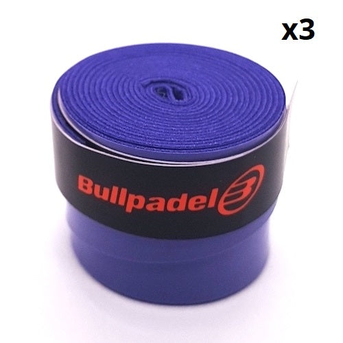 Bullpadel Purple Hack 2021 color Padel Racket Overgrips 3X