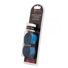 Load image into Gallery viewer, Shockout Double layered Pro Padel Blue Orange Grip &amp; FREE Overgrip
