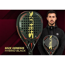 Load image into Gallery viewer, Siux Genesis Hybrid Black Edition Padel Racket WS
