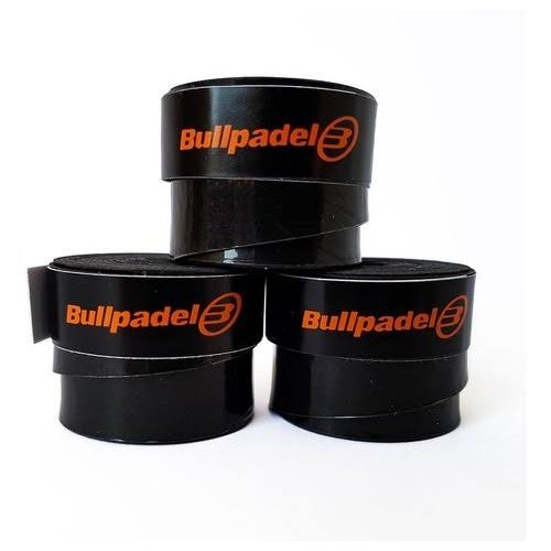 Bullpadel black overgrips PACK 3X for Padel rackets